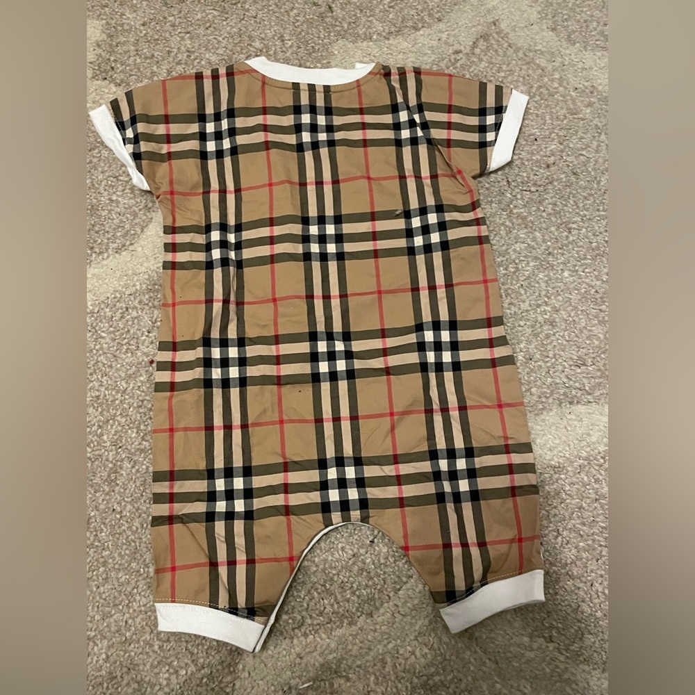 Burberry Cotton Baby Romper 3 months